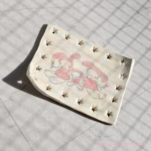 pisces ceramic<br>three dango memo  square try.